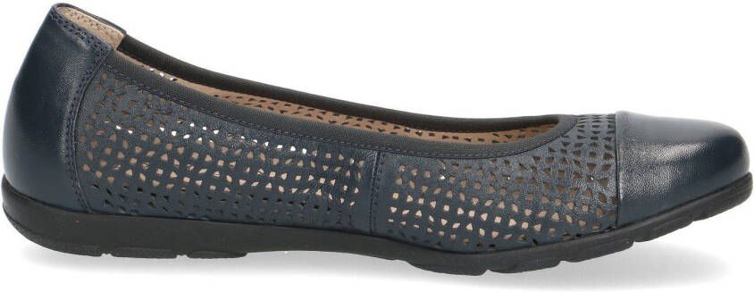 Caprice Ballerina's slipper comfortabele schoen instapschoen met perforatie