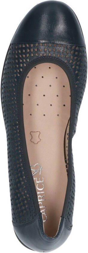 Caprice Ballerina's slipper comfortabele schoen instapschoen met perforatie