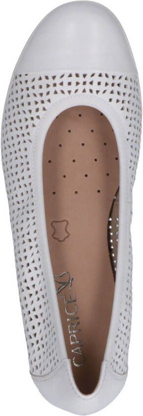 Caprice Ballerina's slipper comfortabele schoen instapschoen met perforatie