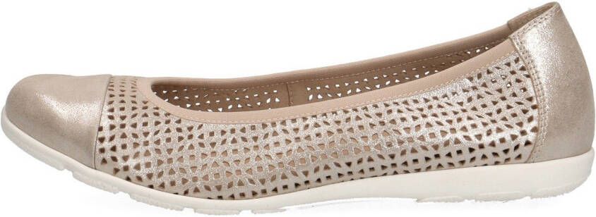 Caprice Ballerina's slipper comfortabele schoen instapschoen met perforatie