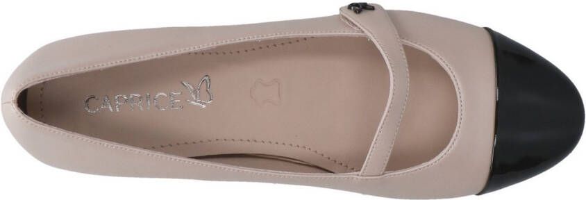 Caprice Ballerina's met riempje comfort schoen business schoen flats met klittenbandriempjes