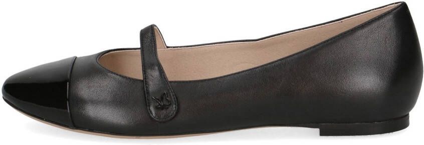 Caprice Ballerina's met riempje comfort schoen business schoen flats met klittenbandriempjes