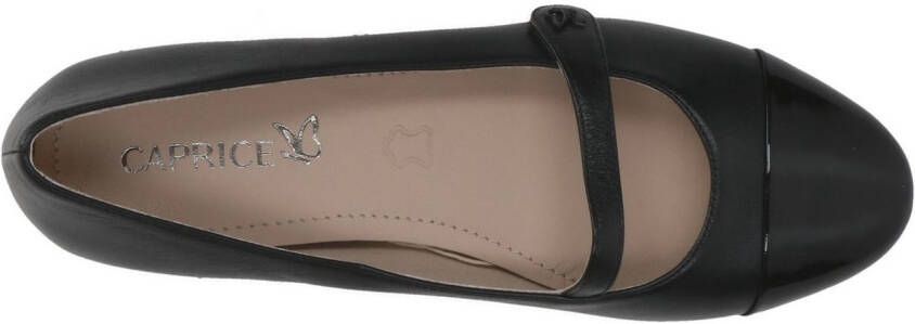 Caprice Ballerina's met riempje comfort schoen business schoen flats met klittenbandriempjes