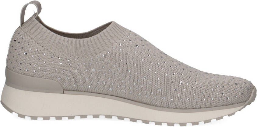 Caprice Slip-on sneakers slipper vrijetijdsschoen lage schoen met fonkelende strass-steentjes