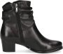 Caprice Laarsjes blokhak business schoen met decoratieve rits aan de buitenkant - Thumbnail 4