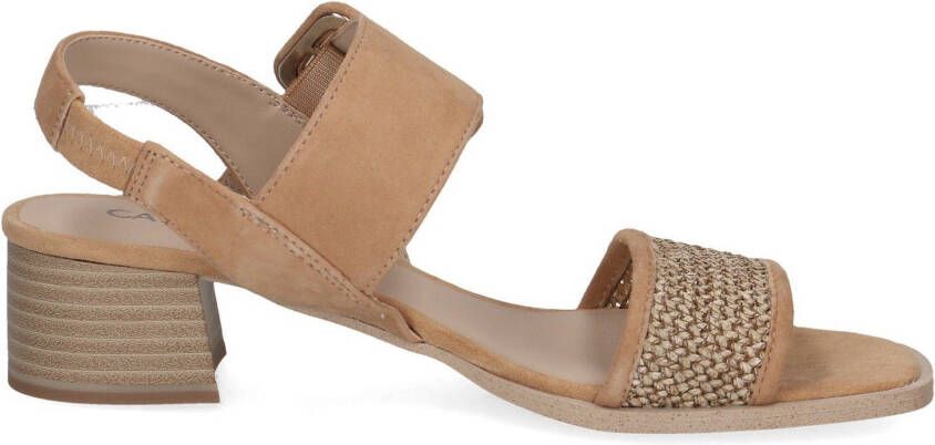 Caprice Sandaaltjes zomerschoen sandaal blokhak met klittenbandsluiting