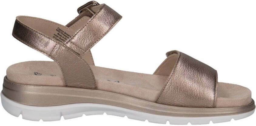 Caprice Sandalen sleehak sandaal zomerschoen comfortabele schoen in metallic-look