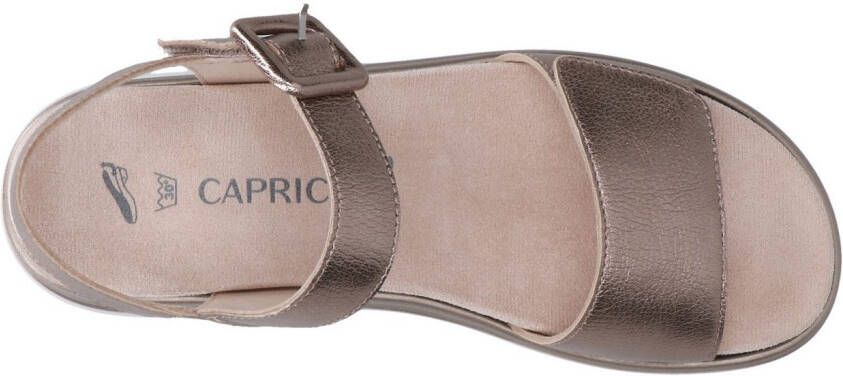 Caprice Sandalen sleehak sandaal zomerschoen comfortabele schoen in metallic-look