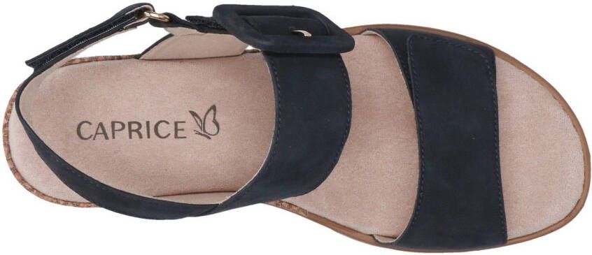 Caprice Sleehaksandaaltjes zomerschoen riem-sandaal in comfortabele breedte
