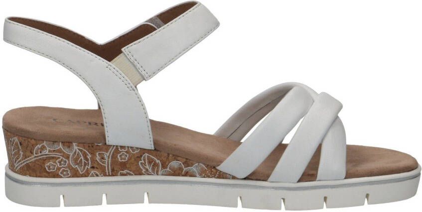 Caprice Sleehaksandaaltjes zomerschoen sandaal keilhak met klittenbandsluiting