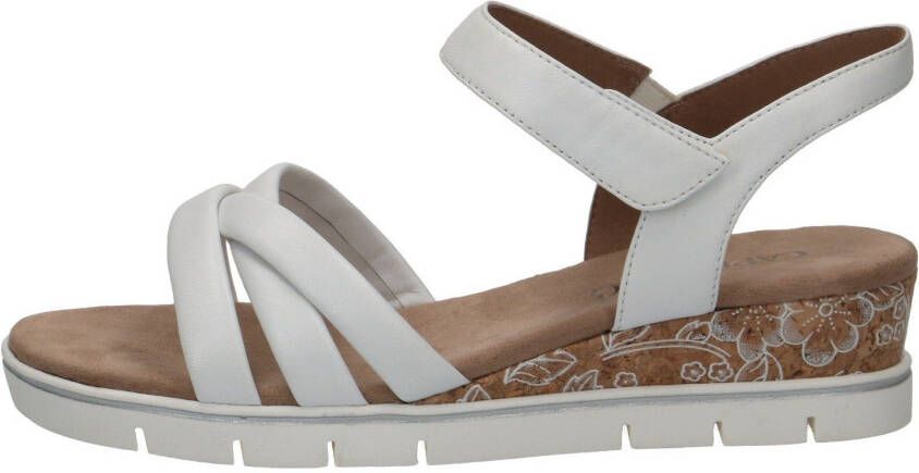 Caprice Sleehaksandaaltjes zomerschoen sandaal keilhak met klittenbandsluiting