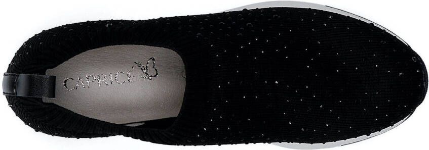 Caprice Slip-on sneakers met strassteentjes