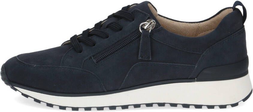 Caprice Sneakers met sleehak vrijetijdsschoen lage schoen veterschoen in comfortwijdte g (= breed)