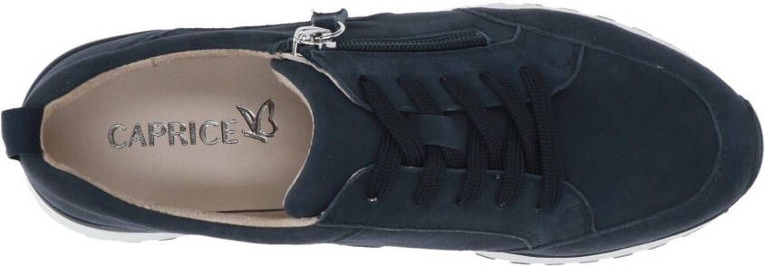 Caprice Sneakers met sleehak vrijetijdsschoen lage schoen veterschoen in comfortwijdte g (= breed)
