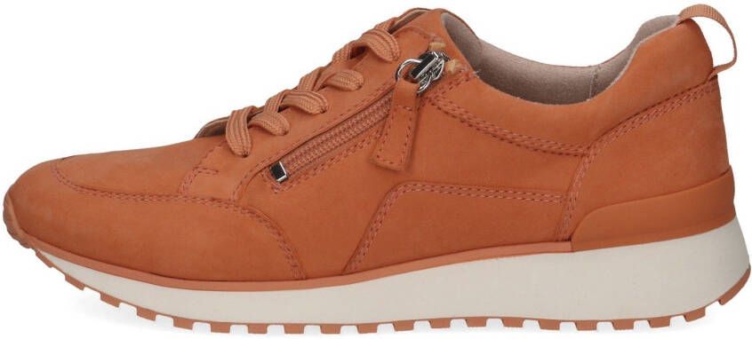 Caprice Sneakers met sleehak vrijetijdsschoen lage schoen veterschoen in comfortwijdte g (= breed)