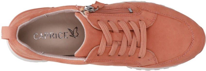 Caprice Sneakers met sleehak vrijetijdsschoen lage schoen veterschoen in comfortwijdte g (= breed)