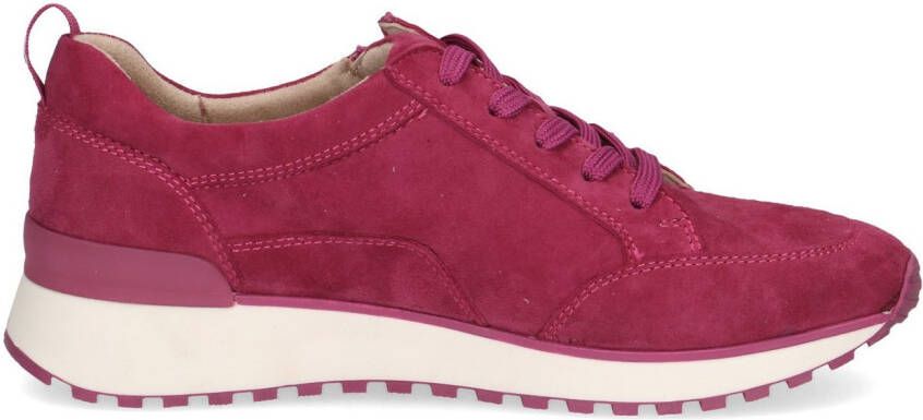 Caprice Sneakers met sleehak vrijetijdsschoen lage schoen veterschoen in comfortwijdte g (= breed)
