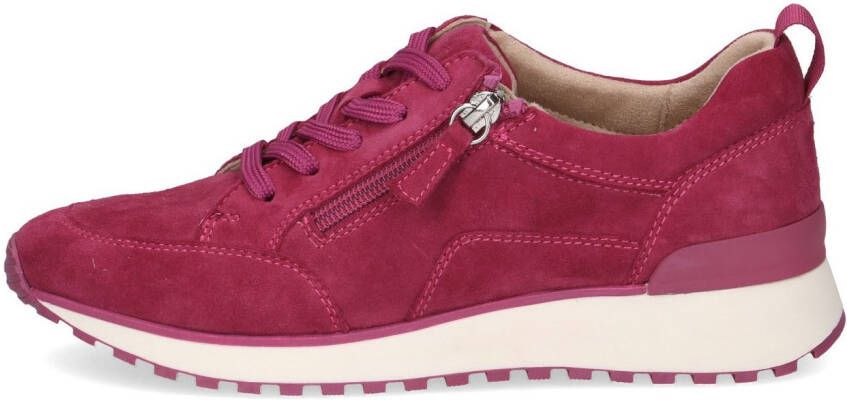 Caprice Sneakers met sleehak vrijetijdsschoen lage schoen veterschoen in comfortwijdte g (= breed)