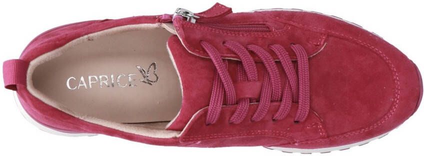Caprice Sneakers met sleehak vrijetijdsschoen lage schoen veterschoen in comfortwijdte g (= breed)