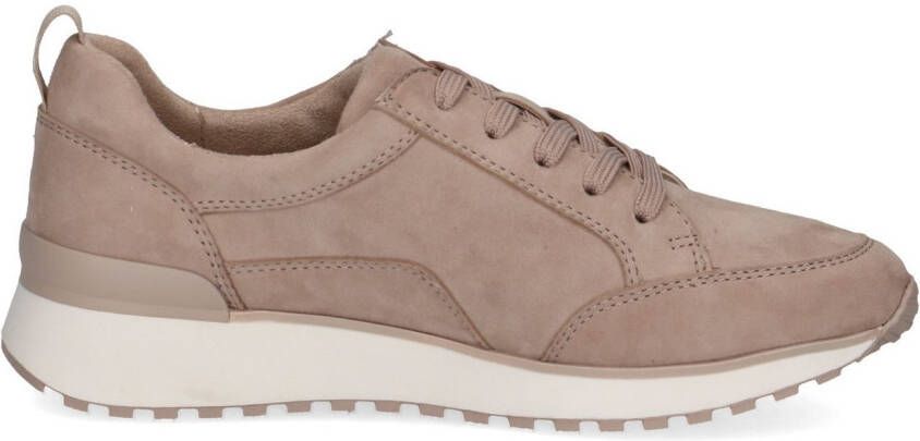 Caprice Sneakers met sleehak vrijetijdsschoen lage schoen veterschoen in comfortwijdte g (= breed)