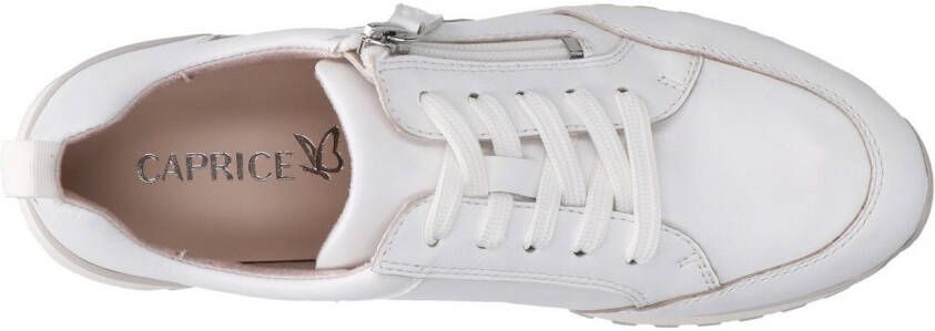 Caprice Sneakers met sleehak vrijetijdsschoen lage schoen veterschoen in comfortwijdte g (= breed)