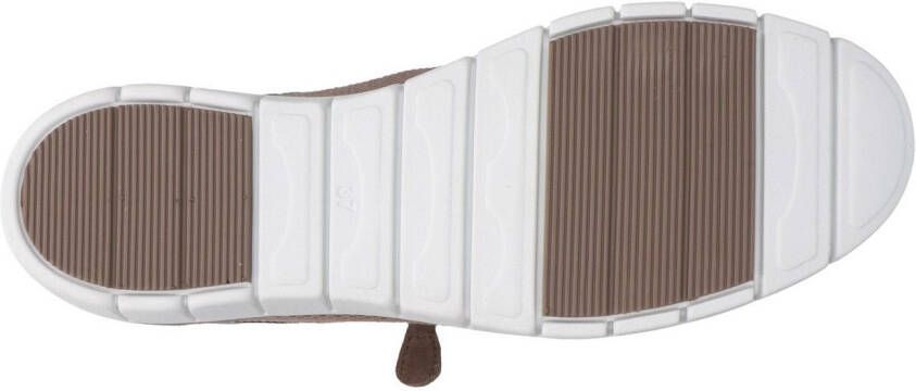 Caprice Sneakers met sleehak vrijetijdsschoen lage schoen veterschoen in comfortwijdte h = zeer breed