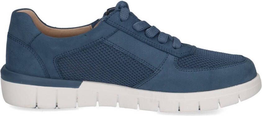 Caprice Sneakers met sleehak vrijetijdsschoen lage schoen veterschoen in comfortwijdte h = zeer breed