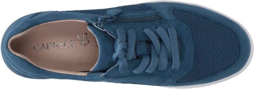Caprice Sneakers met sleehak vrijetijdsschoen lage schoen veterschoen in comfortwijdte h = zeer breed