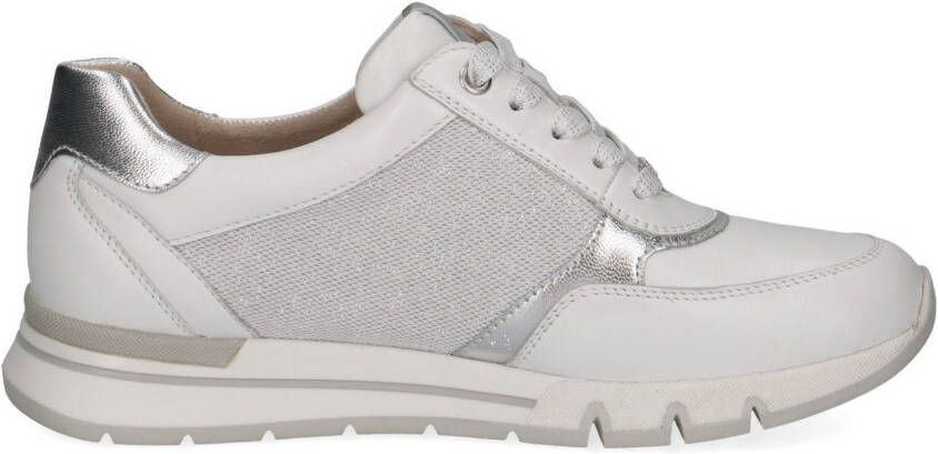Caprice Sneakers met sleehak vrijetijdsschoen lage schoen veterschoen in schoenwijdte h (=zeer breed)