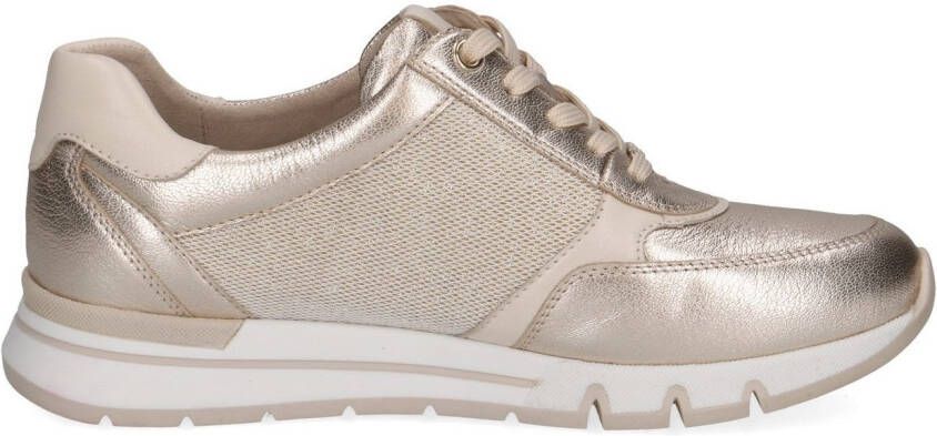 Caprice Sneakers met sleehak vrijetijdsschoen lage schoen veterschoen in schoenwijdte h (=zeer breed)