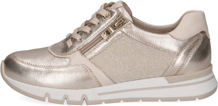 Caprice Sneakers met sleehak vrijetijdsschoen lage schoen veterschoen in schoenwijdte h (=zeer breed)