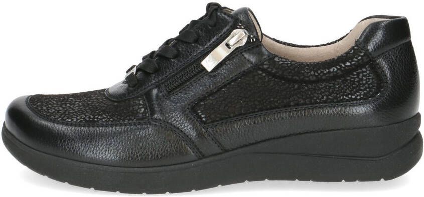Caprice Sneakers met sleehak vrijetijdsschoen lage schoen veterschoen logo-embleem breedte h
