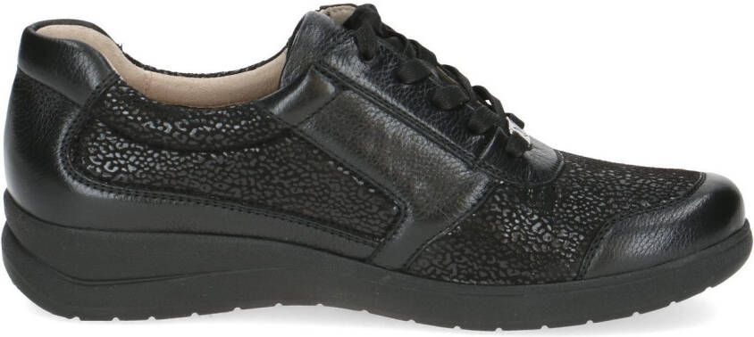 Caprice Sneakers met sleehak vrijetijdsschoen lage schoen veterschoen logo-embleem breedte h