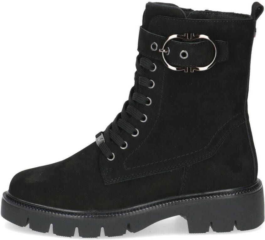 Caprice Veterschoenen blokhak veterschoen met praktisch verwisselbaar voetbed