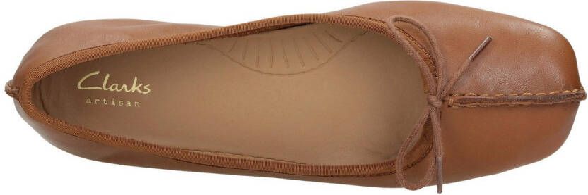 Clarks Ballerina's Freckle Ice Slipper flats slipper met strikjes