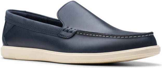 Clarks Bootschoenen Bratton Loafer bootsschoen mocassin slip-on sneaker met siernaad