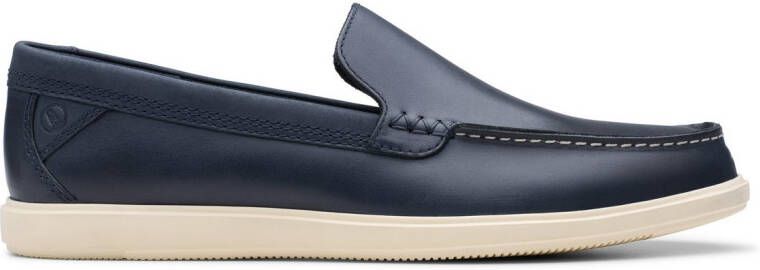 Clarks Bootschoenen Bratton Loafer bootsschoen mocassin slip-on sneaker met siernaad