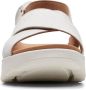 Clarks Zomer Platte Sandalen Vrouwen White Dames - Thumbnail 16