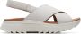 Clarks Zomer Platte Sandalen Vrouwen White Dames - Thumbnail 17