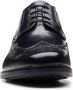 Clarks Zwarte Leren Brogue Schoenen Black Heren - Thumbnail 4