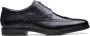 Clarks Zwarte Leren Brogue Schoenen Black Heren - Thumbnail 5