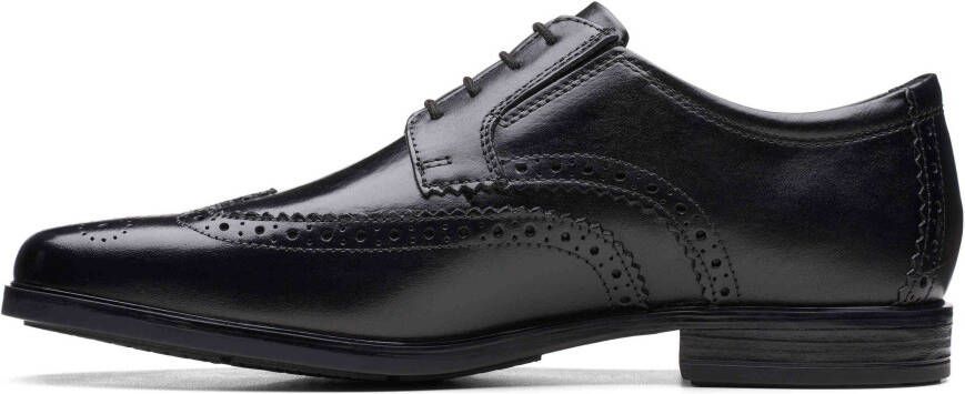 Clarks Zwarte Leren Brogue Schoenen Black Heren - Foto 6