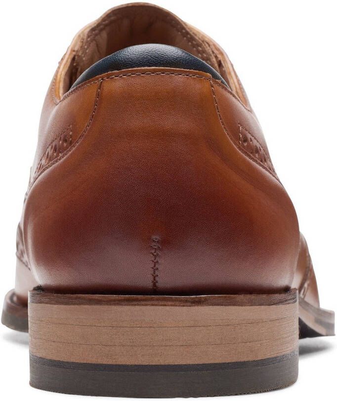 Clarks Schoenen met perforatie Craft Arlo Limit Business schoen veterschoen met zacht voetbed