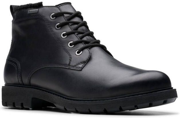 Clarks Veterlaarzen BatcombeMixGTX zakelijke enkellaars comfort schoen met waterdichte goretex