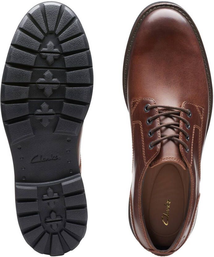 Clarks Veterschoenen Batcombe Tie Veterschoenen lage schoen met profielzool