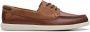Clarks Veterschoenen Bratton Boat bootsschoen mocassin slip-on sneaker met siernaad - Thumbnail 5
