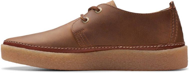 Clarks Veterschoenen Clarkwood Low veterschoenen zakelijke schoen met opvallende veters
