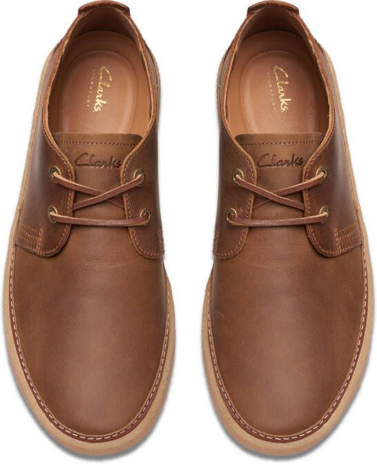 Clarks Veterschoenen Clarkwood Low veterschoenen zakelijke schoen met opvallende veters
