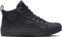 Converse Chuck Taylor All Star Malden Street Mid Sneakers Leren Sneaker Heren Zwart - Thumbnail 10