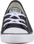 Converse Chuck Taylor All Star Ballet Lace Slip 566775C Vrouwen Zwart Sneakers - Thumbnail 7